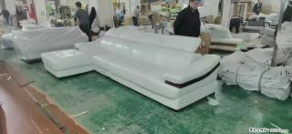 【大厂仿真皮沙发】实木框架，高回弹海绵45密度。全新包装，质量非常好，3.6米右贵妃 - 黄山28生活网 huangshan.28life.com